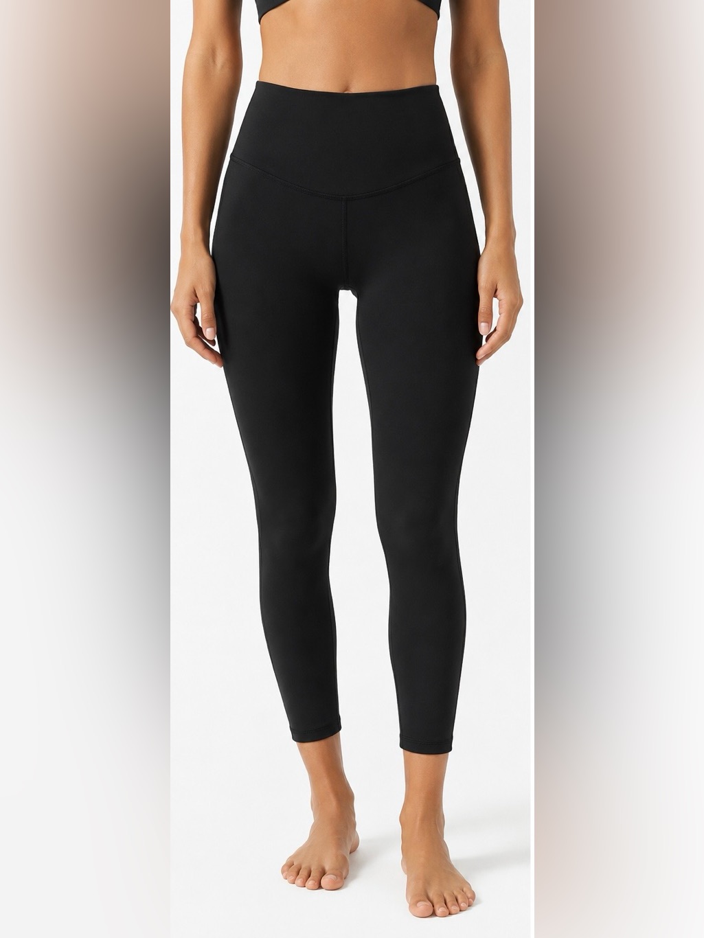 Lululemon Black High Rise Luxtreme 24” 7/8 Leggings |4| Yoga Running Nwot